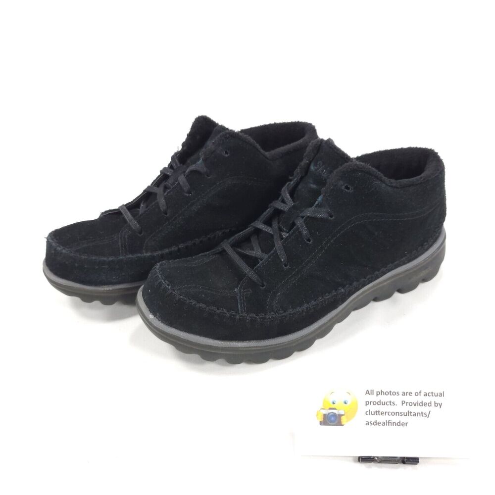 Skechers Skech-Air Native Creek Boot Moccasin Womens Size 6.5 49050 Black